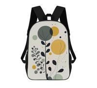 sinyumoney Abstract Plants 01 Rucksack Lightweight Airport College Students Back Pack- Perfect for Travel, Work And Daily Use 17inch