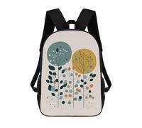 sinyumoney Abstract Plants 05 Backpack School Bag School Secondary High School College Backpack Travel for Girls Boys Teenage 17inch