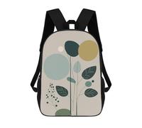 sinyumoney Abstract Plants 10 Backpack School Large Water Resistant Laptop Backpack for School/Work/Travel 17inch