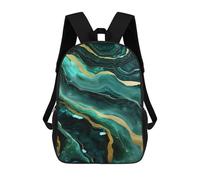 sinyumoney Abstract River Kintsugi Children's School Backpack 3D Printed for Kids Travel Rucksacks Book Bags Kids School Bag 17inch