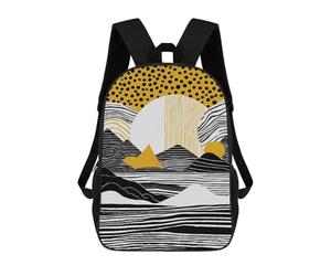 sinyumoney Abstract Rustic Landscape Backpack School Computer Rucksack for School/Work/Travel for Girls Boys Teenage 17inch