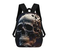sinyumoney Abstract Skull School Backpack Business Laptop Rucksack Bag Unisex Casual Daypack for Boys/Girls/Teenagers 17inch