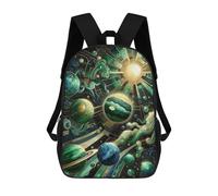 sinyumoney Abstract Space Kintsugi School Bags School Secondary High School College Backpack Travel for Campus Outdoor Travel Sports 17inch