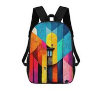sinyumoney Abstract Street Art II Backpack School Lightweight Schoolbag Dayback Bookbag College for Men, Women & Teenage Boys 17inch