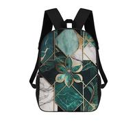 sinyumoney Abstract Succulent Art Kids Backpack, Backpack School Bag, Backpacks Kids School 3D Printed School Bags for Elementary And Middle School Students Teens Birthday Gift 17inch