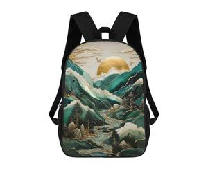 sinyumoney Abstract Sunset Cranes Backpack School Daypacks Business Backpack Water Resistant Bookbag for Teenage Girls Boys Women Men 17inch