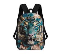 sinyumoney Abstract Tiger Kintsugi Children's School Backpack 3D Printed for Kids Travel Rucksacks Book Bags Kids School Bag 17inch