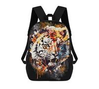 sinyumoney Abstract Tiger Painting Backpack School Bag Daypacks Business Backpack Water Resistant Bookbag for Girls Boys Teenage 17inch