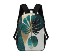 sinyumoney Abstract Tropical Leaf Art Backpack School Bag Water Resistant School Bag Business Backpack for Girls Boys Teenage 17inch