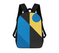 sinyumoney Abstraction J School Bags Large Water Resistant Laptop Backpack for Campus Outdoor Travel Sports 17inch