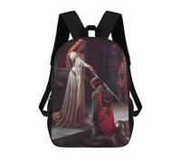 sinyumoney Accolade Edmund Leighton Backpack School Bag Rucksack Casual Daypacks School Work Travel Bag for Men, Women & Teenage Boys 17inch