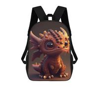 sinyumoney Adorable Baby Dragon Artwork -2 Backpack School Rucksack Casual Daypacks School Work Travel Bag for Girl, Teen Girls 17inch