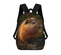 sinyumoney Adorable Lemming Children's School Backpack 3D Printed for Kids Travel Rucksacks Book Bags for Boys Elementary School Students 17inch