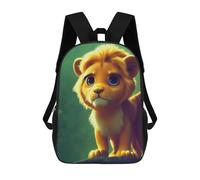 sinyumoney Adorable Lion Cub Portrait School Backpack Business Laptop Rucksack Bag Unisex Casual Daypack for Boys/Girls/Teenagers 17inch