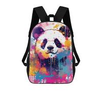 sinyumoney Adorable Panda Pop Art Backpack School Bag High Secondary School Bags Casual Backpack for Campus Outdoor Travel Sports 17inch