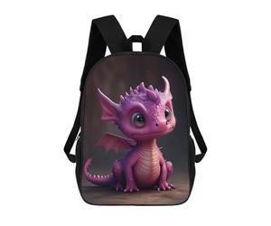 sinyumoney Adorable Pink Dragonling School Bags Large Water Resistant Laptop Backpack for Campus Outdoor Travel Sports 17inch
