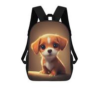 sinyumoney Adorable Puppy Portrait School Backpack for Girls Backpack Water Repellent Casual Daypack Lightweight Rucksack Boy Girl School Backpack 17inch