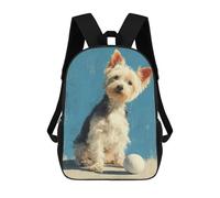 sinyumoney Adorable Yorkshire Terrier with Golf Ball -1 Backpack for School 3D Printed Boys Girls School BagChildren Bookbag Travel Rucksack 17inch