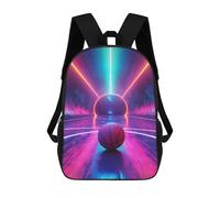 sinyumoney Aesthetic Basketball Rucksack Daypacks Business Backpack Water Resistant Bookbag for Men/Women 17inch