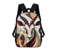 sinyumoney African Antelope Backpacks Kids School Backpack School Bag 3D Printed School Bag for Boys Elementary And Middle School Students 17inch