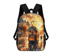 sinyumoney After Work School Bag 3D Printed 17inch Backpacks Fashion Kids School Backpack Rucksacks for Boys Elementary And Middle School Students