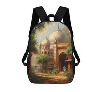 sinyumoney Agra Charm India Backpack School Lightweight Schoolbag Dayback Bookbag College for Men/Women 17inch