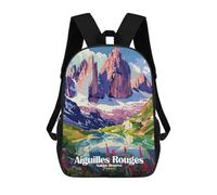 sinyumoney Aiguilles Rouges Nature Reserve France Backpack School Lightweight Schoolbag Dayback Bookbag College for Men, Women & Teenage Boys 17inch