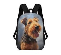 sinyumoney Airedale Terrier Backpack 3D Printed School Bag For Boys High Capacity Travel Backpacks Book Bags Boys School Bag Mochila 17inch