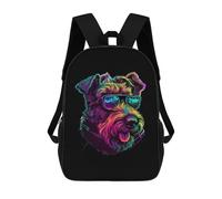 sinyumoney Airedale Terrier Rucksack Daypacks Business Backpack Water Resistant Bookbag for Men/Women 17inch