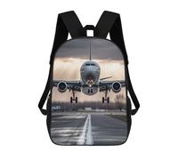sinyumoney Airliner Take Off Backpack School Bag Water Resistant Computer Rucksack for Campus Outdoor Travel Sports 17inch