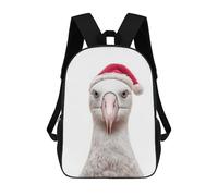 sinyumoney Albatross Christmas Portrait Backpack School Work Laptop Backpack Rucksack Bag for Men, Women & Teenage Boys 17inch