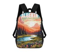 sinyumoney Alberta Canada Travel School Backpack Large Lightweight Casual Backpack for Boys/Girls/Teenagers 17inch
