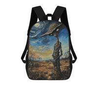 sinyumoney Alien Art XXVIII Backpack School Lightweight Schoolbag Dayback Bookbag College for Men, Women & Teenage Boys 17inch
