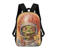 sinyumoney Alien Astronaut Backpack School Water Resistant Computer Rucksack for Men/Women 17inch