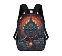 sinyumoney Alien Dreamscape Fashion Student School Backpack Suitable for Boys Girls Kids Casual Outdoor Travel Essential Daypack 17inch