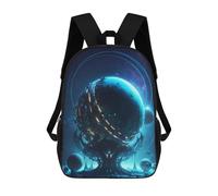 sinyumoney Alien Dreamscapes Children's School Backpack Fashion Casual Children's Backpacks 3D Printed School Bags Boy Large Backpack 17inch