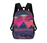 sinyumoney Alien Egypt School Backpack Water Resistant Computer Rucksack- Perfect for Travel, Work And Daily Use 17inch