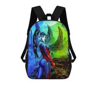 sinyumoney Alien in Cosmic Landscape School Backpack Work Business College School for School/Work/Travel 17inch