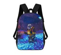 sinyumoney Alien in Glowing Field Backpack 3D Print Kids Bag Elementary Students Daypack Lightweight School Bag for Children Girls Boys Nursery Lunch Pack 17inch
