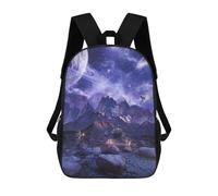 sinyumoney Alien Landscape with Astronauts -2 Rucksack Rucksack Casual Daypacks School Work Travel Bag- Perfect for Travel, Work And Daily Use 17inch