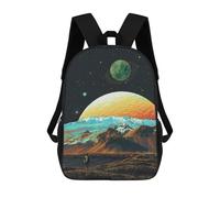 sinyumoney Alien Landscape with Giant Planet Backpack School Bag Work Business College School for Men/Women 17inch