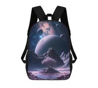 sinyumoney Alien Landscape with Snow-Covered Tree -1 Rucksack Water Resistant Travel Backpack Computer Bag for Men, Women & Teenage Boys 17inch