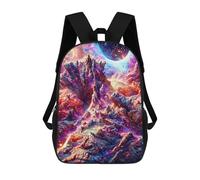 sinyumoney Alien Planet Landscape -4 Rucksack School Secondary High School College Backpack Travel for Camping Outdoor Adventures And Daily Travel 17inch