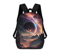 sinyumoney Alien Planet Landscape School Bags High Secondary School Bags Casual Backpack for Camping Outdoor Adventures And Daily Travel 17inch