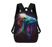 sinyumoney Alien Portrait Backpack School Bag Secondary Causal Travel High School Bags for School/Work/Travel 17inch