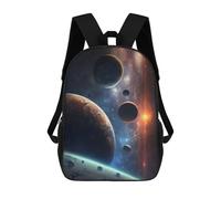 sinyumoney All The Planets Backpack with Pocket 3D Printed Backpacks, Travel Rucksacks Book Bags Kids School Bag 17inch