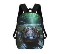 sinyumoney Alligator in The River Backpack School Business Laptop Rucksack Bag Unisex Casual Daypack for Girls Boys Teenage 17inch