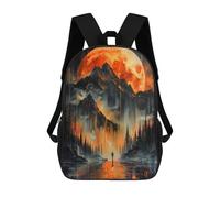 sinyumoney Alone in Golden Landscape School Backpack Large Lightweight Casual Backpack for Girls Boys Teenage 17inch