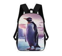 sinyumoney Alone Penguin Backpack School Bag Business Laptop Rucksack Bag Unisex Casual Daypack for Men/Women 17inch