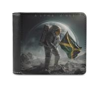 sinyumoney Alpha One Flag on Alien Soil 3D Print Wallet ID Window Coin Leather RFID Banknote Compartments Soft Convenient Wallets 11.7cm*9.5cm